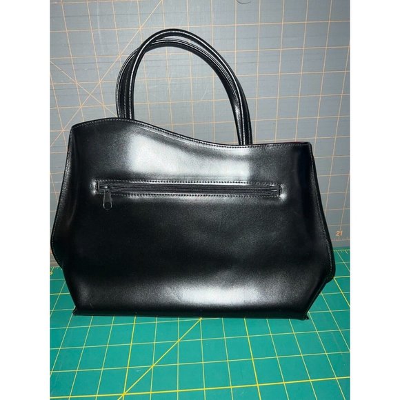 Unbranded Handbags - Unbranded Women's Handbag Black Faux Leather Red Interior Shoulder Bag Vintage